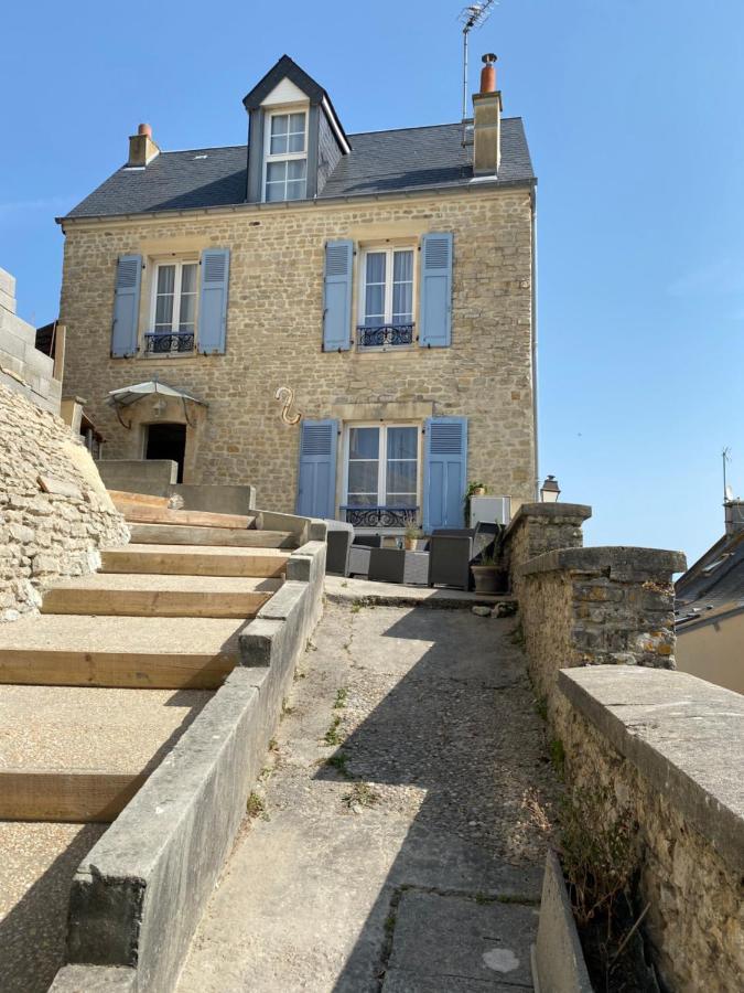 La Maison Bleue Port-en-Bessin-Huppain Buitenkant foto