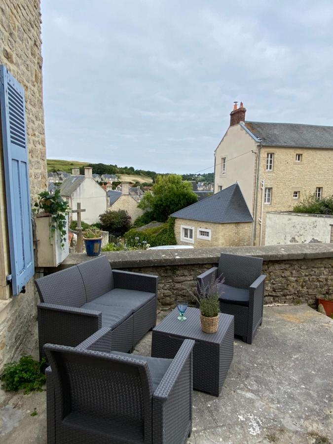 La Maison Bleue Port-en-Bessin-Huppain Buitenkant foto